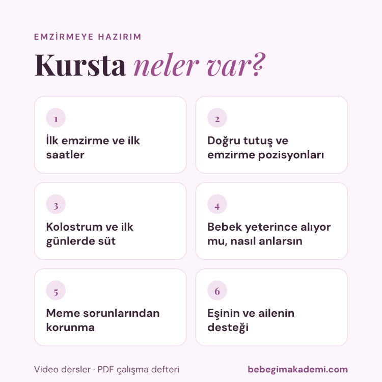 Emzirmeye Hazırım – Hamile Annelere Online Emzirme Hazırlık Kursu