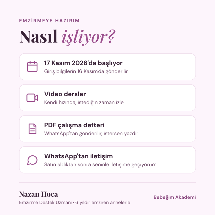 Emzirmeye Hazırım – Hamile Annelere Online Emzirme Hazırlık Kursu