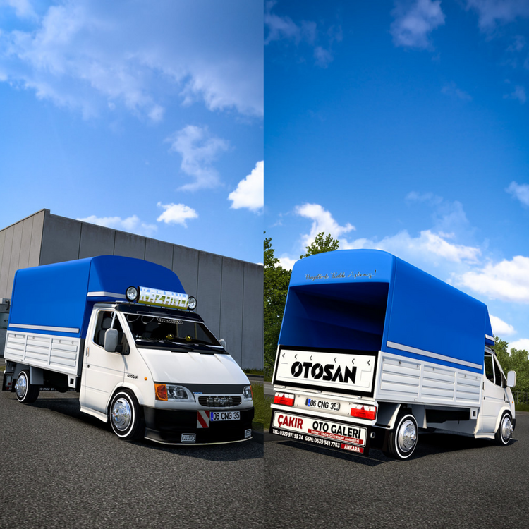 Ford Transit 190 P (ETS2 Oyununda Tek)