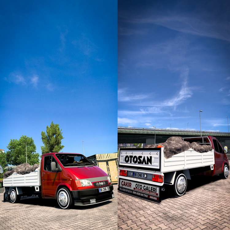 Ford Transit 190 P (ETS2 Oyununda Tek)