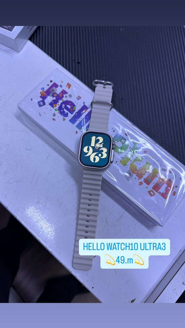 HELLO WATCH10 ULTRA3 49.m 3Adet kordon 1 Adet kasa koruma 1 Adet nano cam