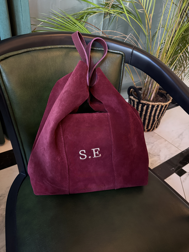 Bella Suede Bordo Çanta