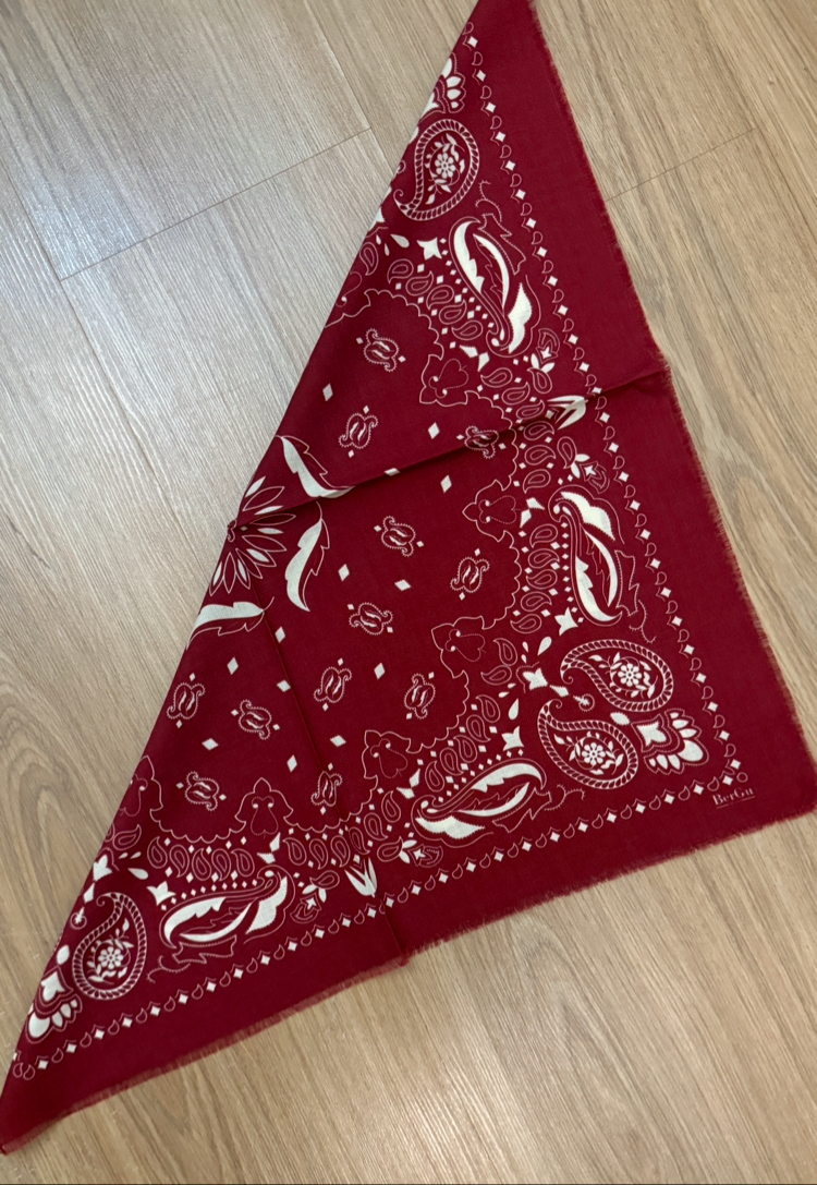 BerGu Bordo Şal Bandana