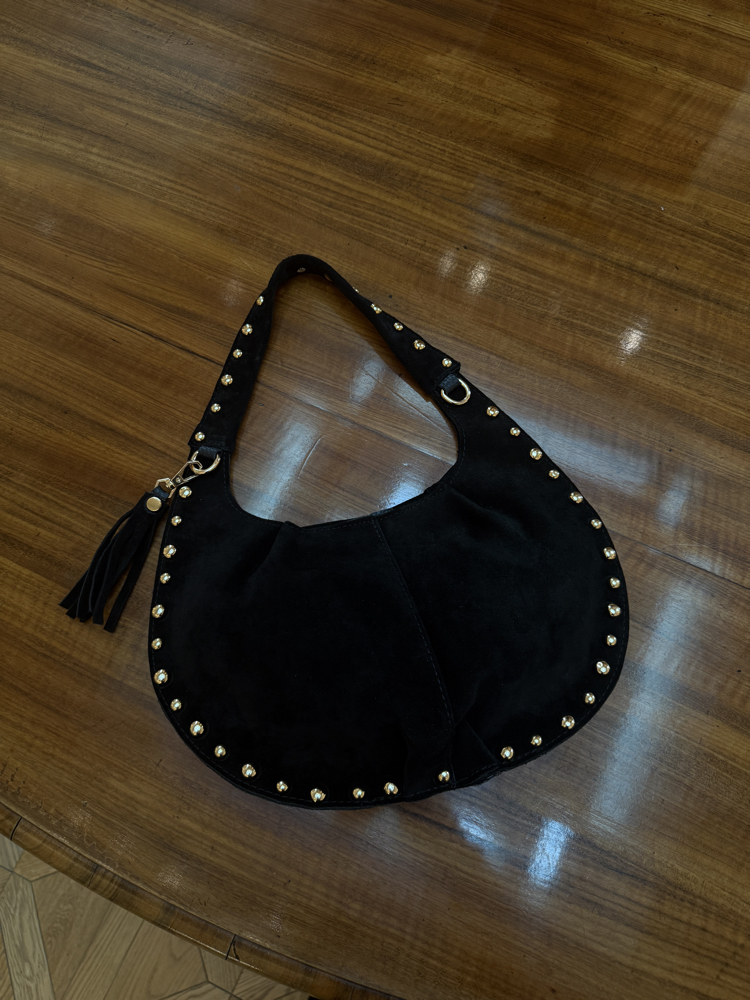 Isabella Suede Siyah Çanta