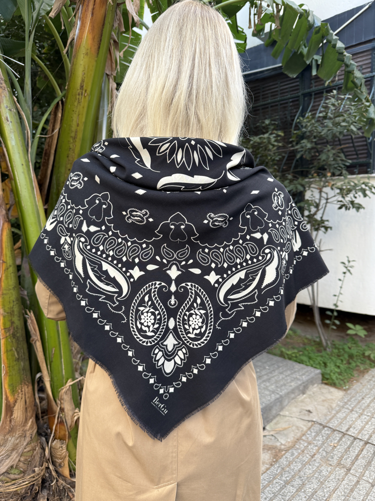 BerGu Scarf Siyah Şal