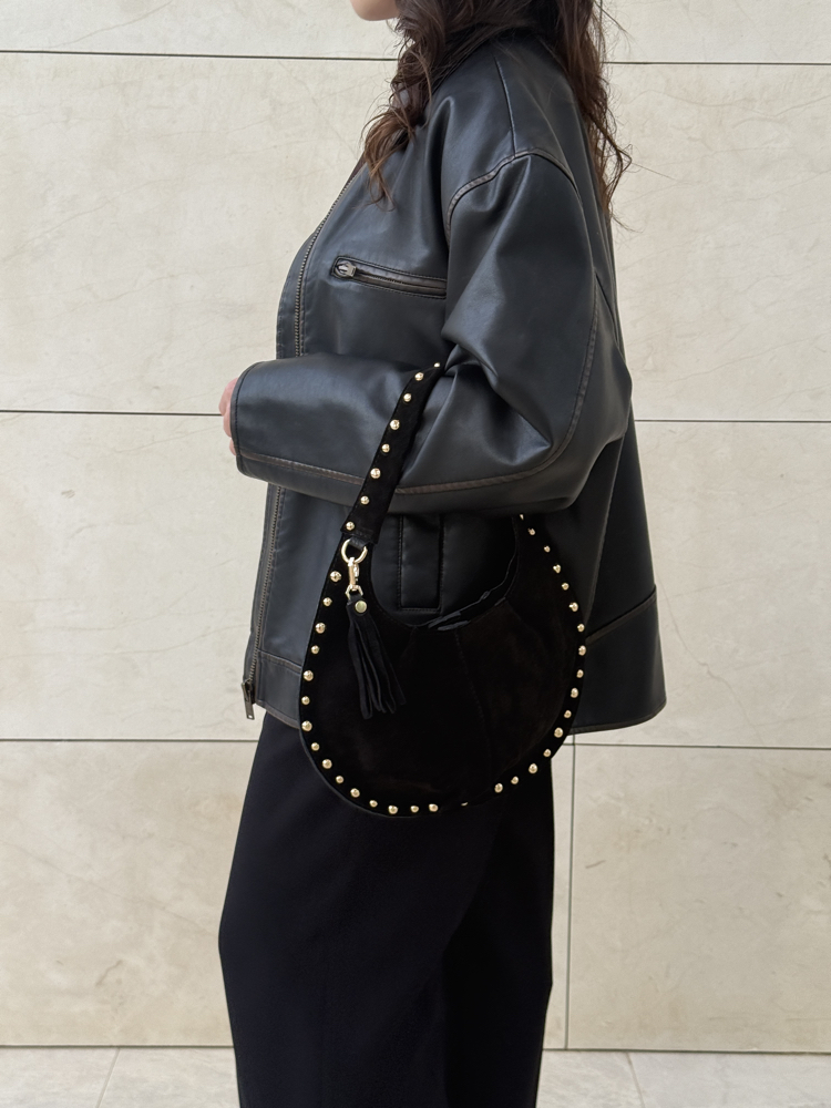 Isabella Suede Siyah Çanta
