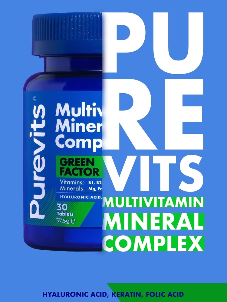 Purevits Multivitamin Mulmineral 30 kapsül