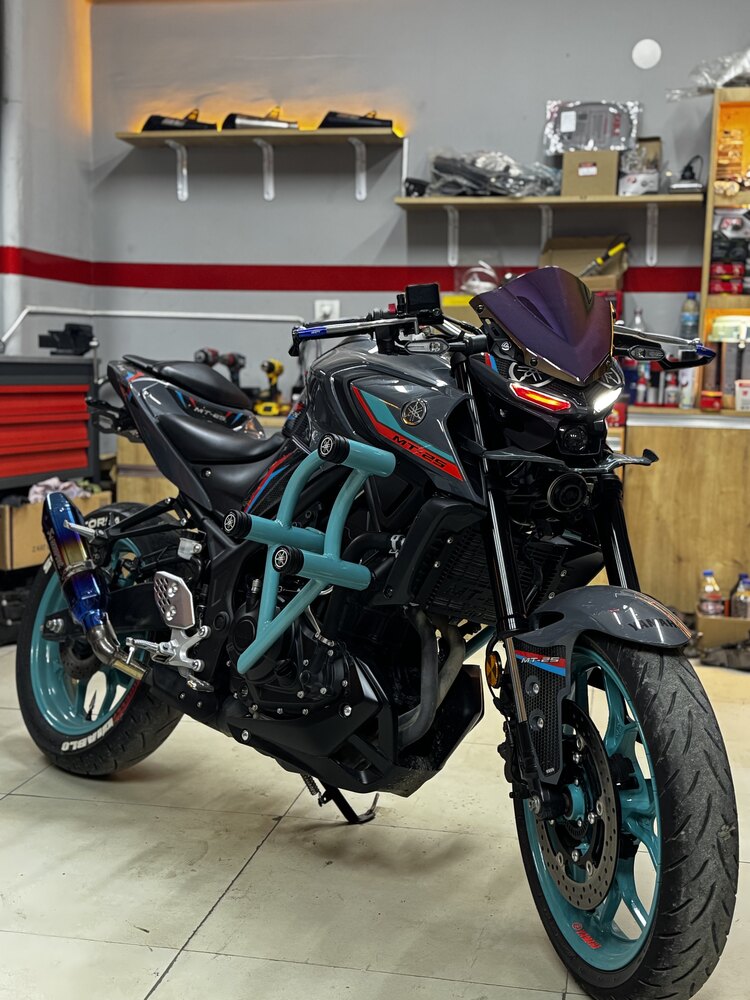 YAMAHA MT25 6 lı koruma demiri (su yeşili)