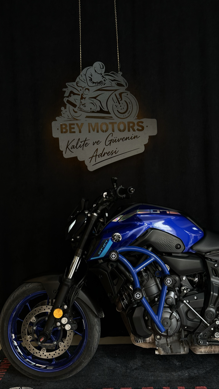YAMAHA MT 07 KORUMA DEMİR İCON BLUE 