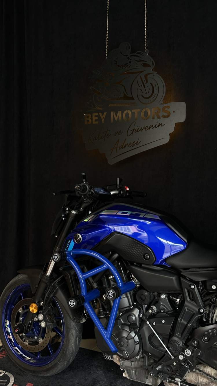 YAMAHA MT 07 KORUMA DEMİR İCON BLUE 