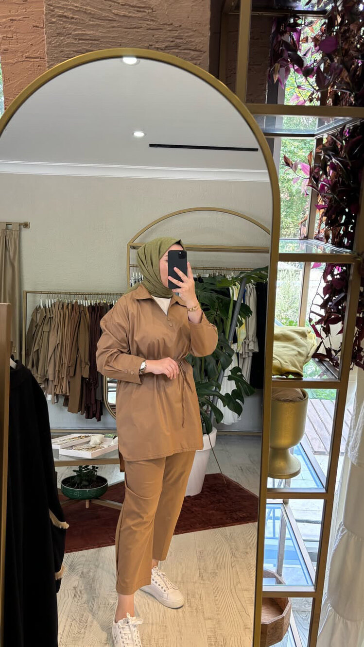 POPLİN TAKIM CAMEL