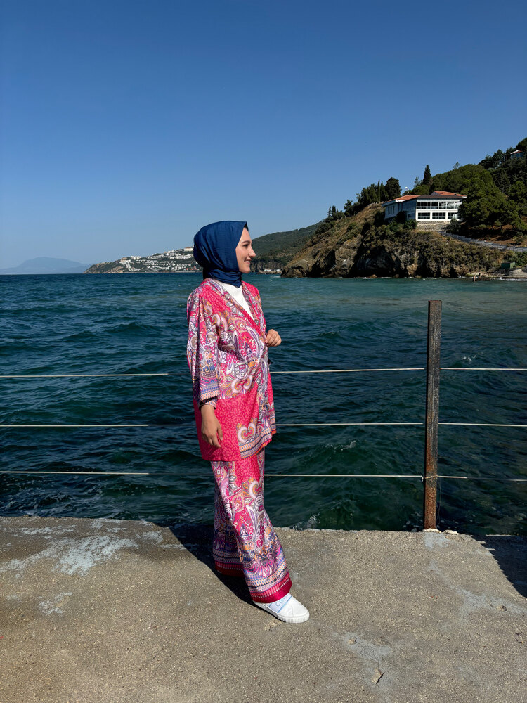 Pembe Kimono Takım