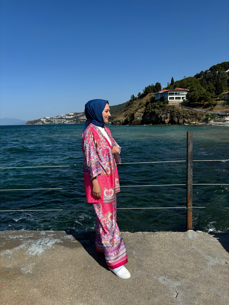 Pembe Kimono Takım