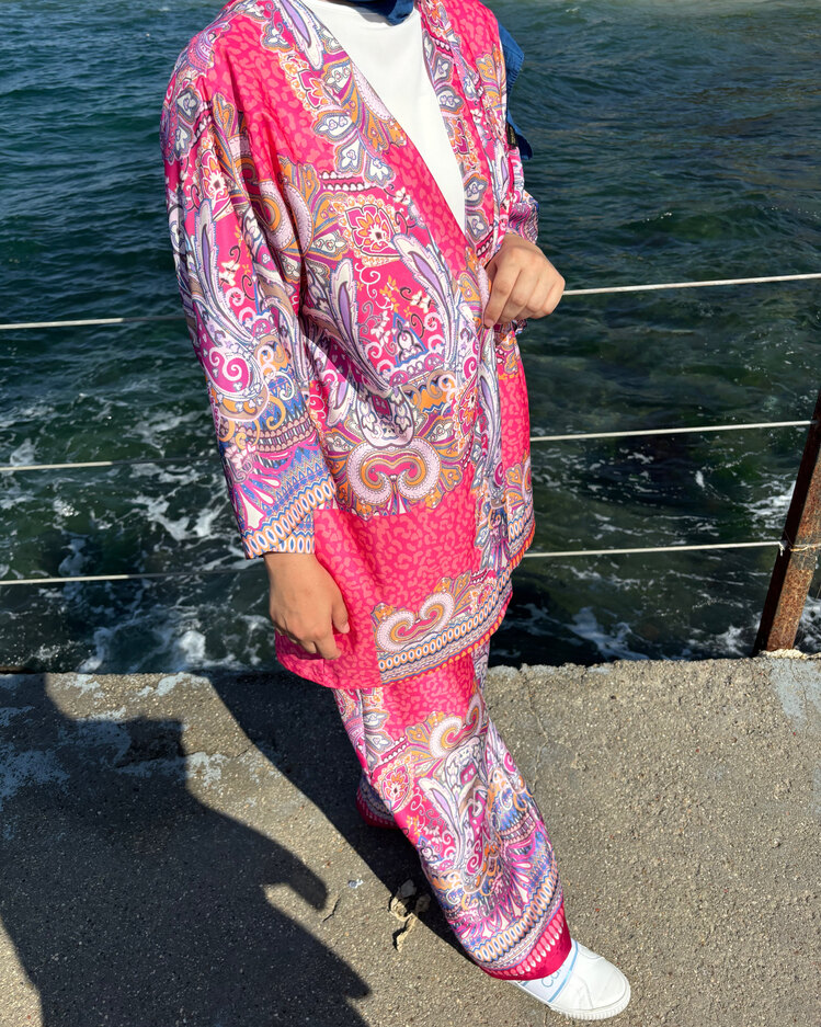 Pembe Kimono Takım