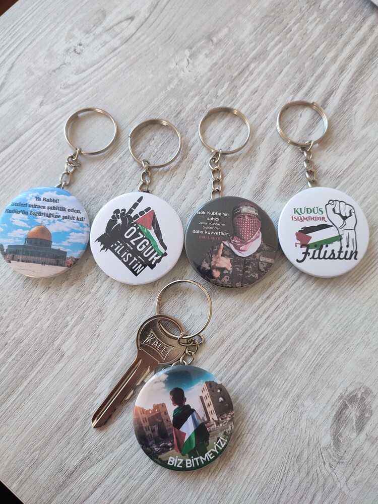 Filistin desenli anahtarlık (5 adet)