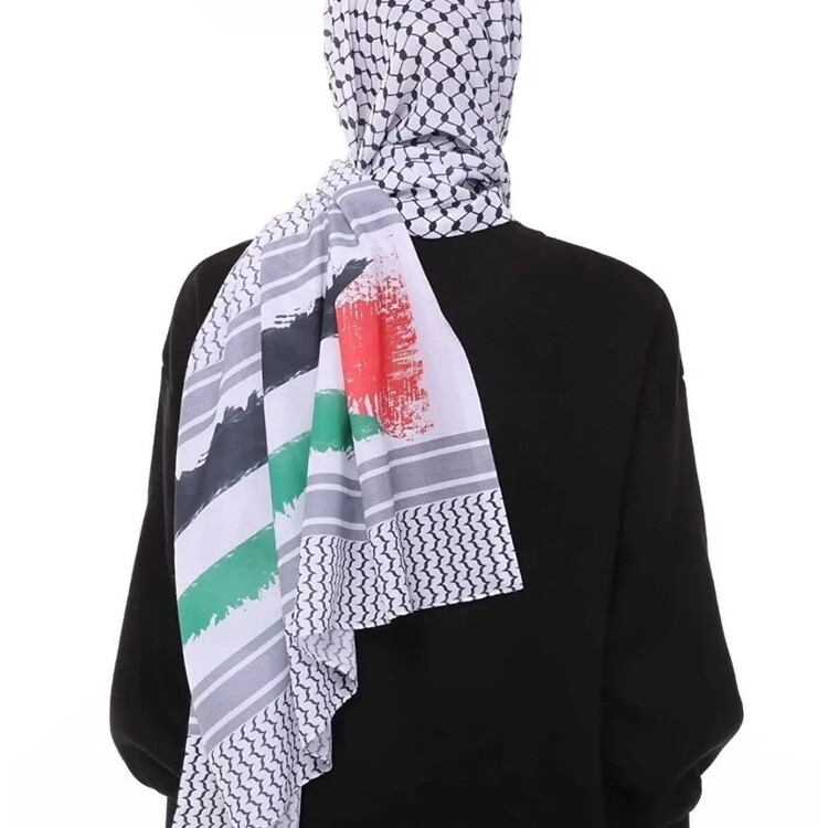 Filistin Desenli Şal Kefiye