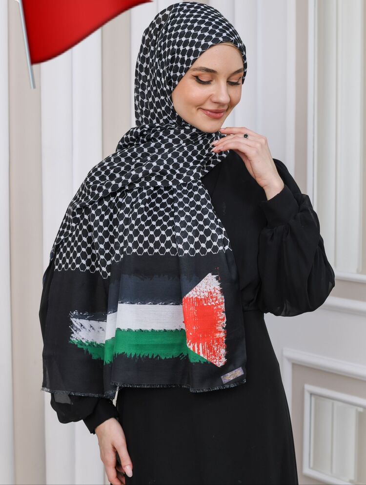 Filistin baskılı şal