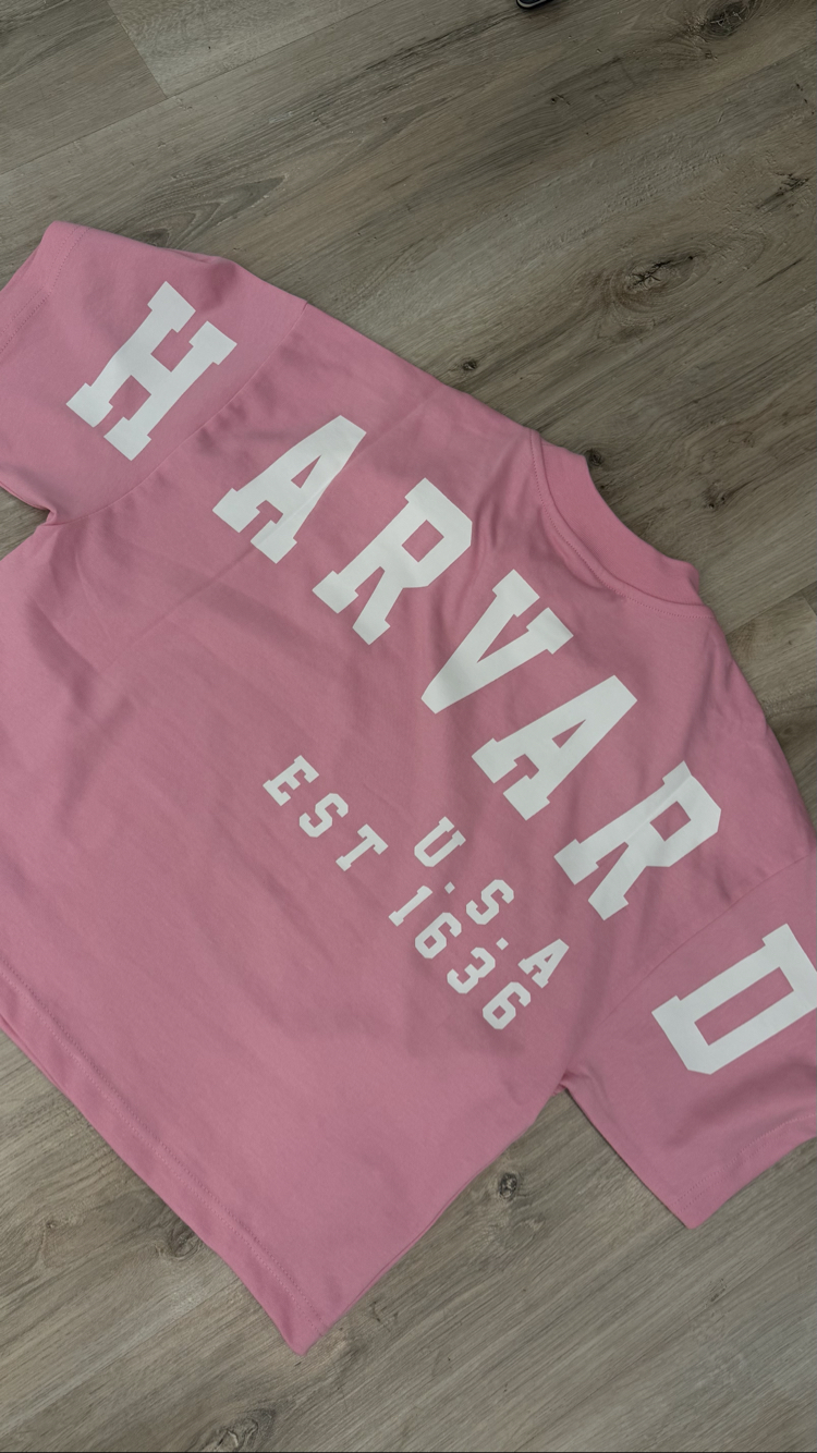 Pembe Baskılı Tişört