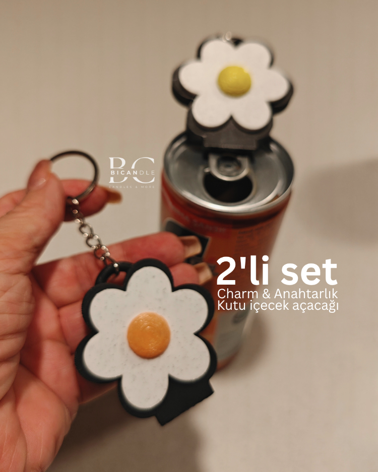 2'li Set-Kutu İçecek Açacağı Anahtarlık / Charm