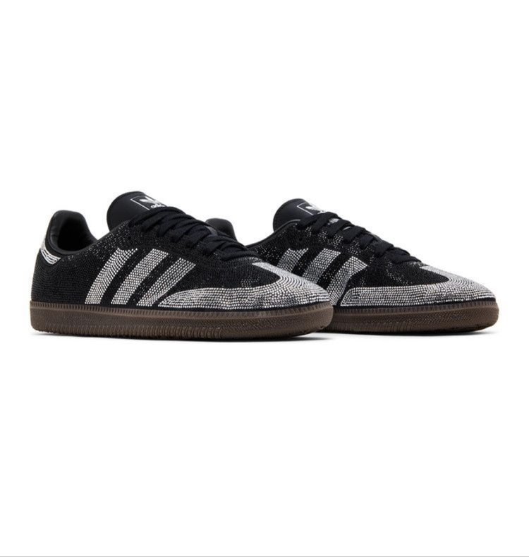 Adidas Samba OG ‘ Black Silver Rhinestones ‘