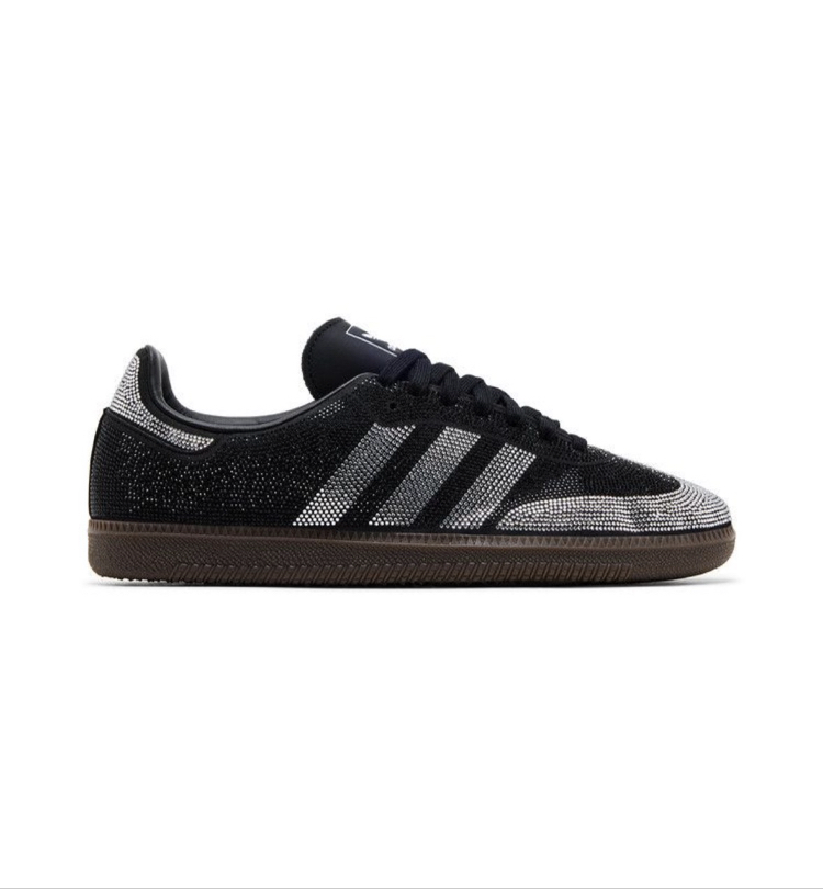 Adidas Samba OG ‘ Black Silver Rhinestones ‘