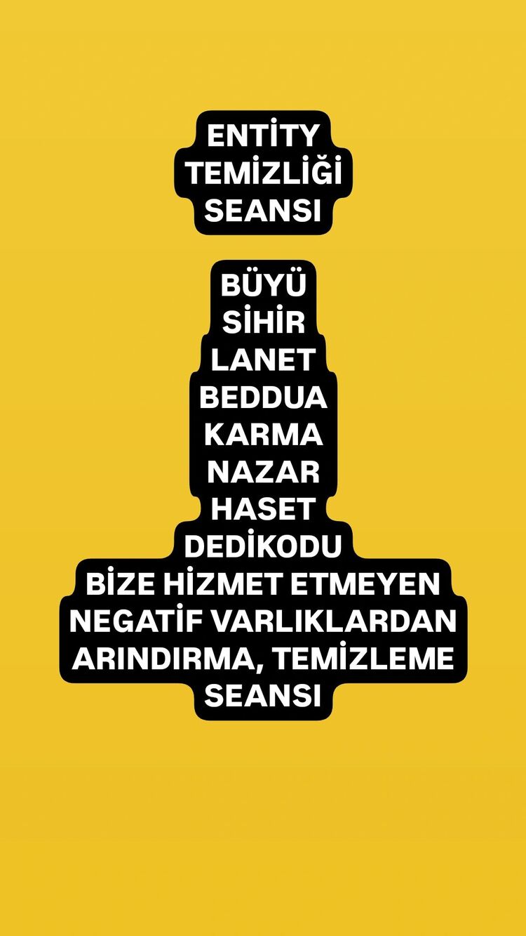 ENTİTY TEMİZLİĞİ SEANSI 