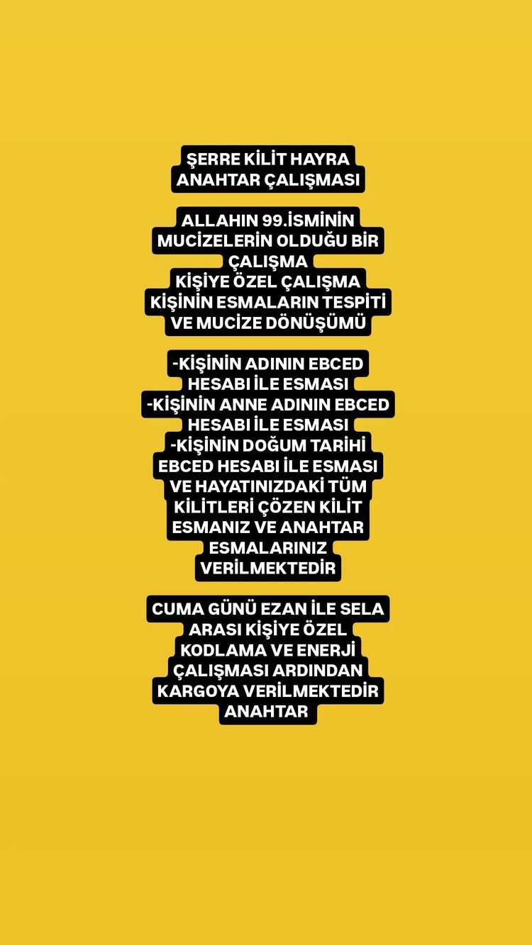 ŞERRE KİLİT HAYRA ANAHTAR ÇALIŞMASI 