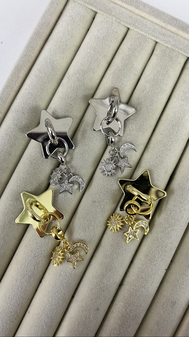 Ay güneş telefon charm(gold)