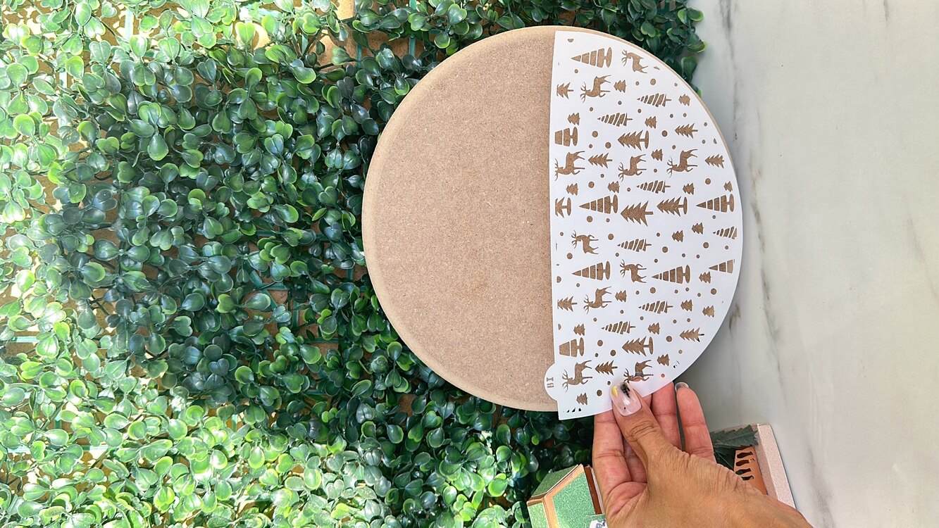 Yılbaşı Stencil -5- Yarım Daire form