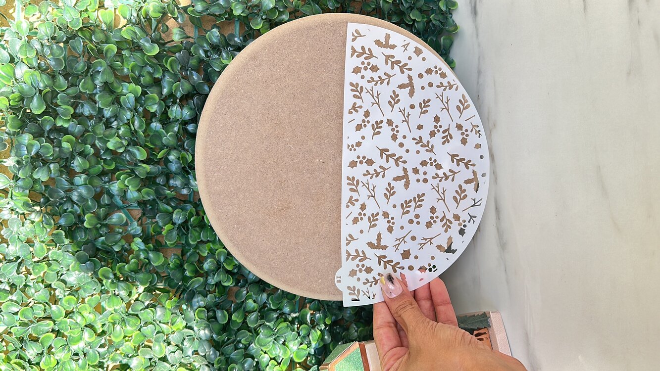Yılbaşı Stencil -4- Yarım Daire form