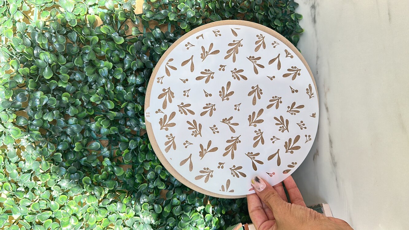 Yılbaşı Stencil -2- Yuvarlak form