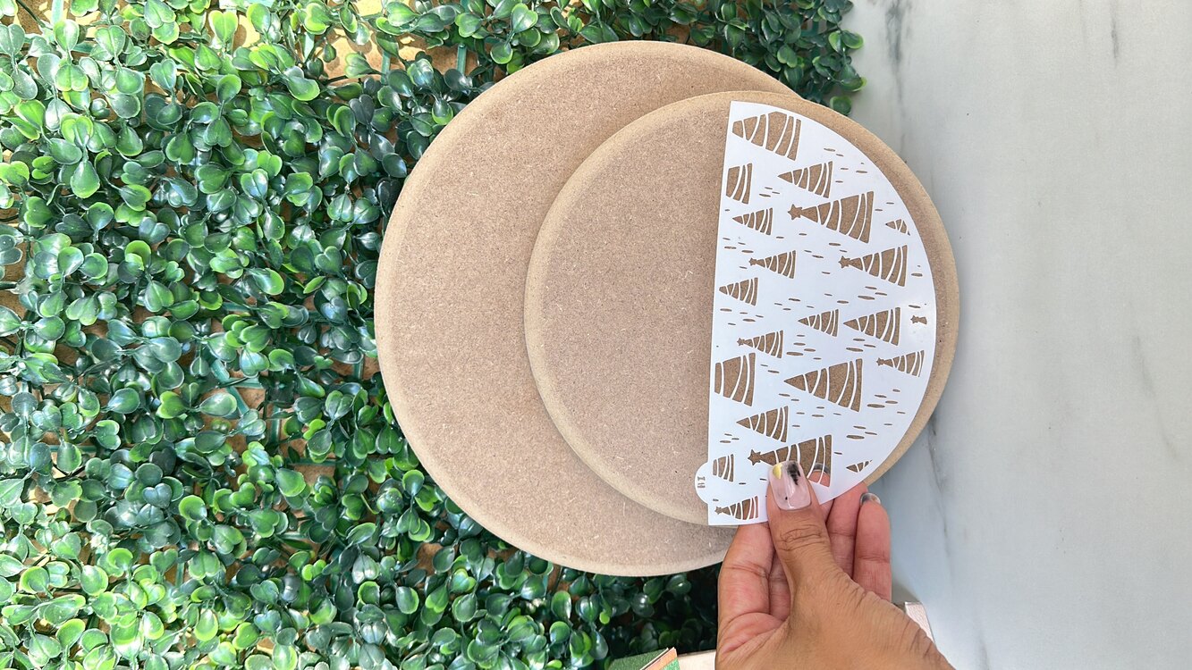 Yılbaşı Stencil -7- Yarım Daire form