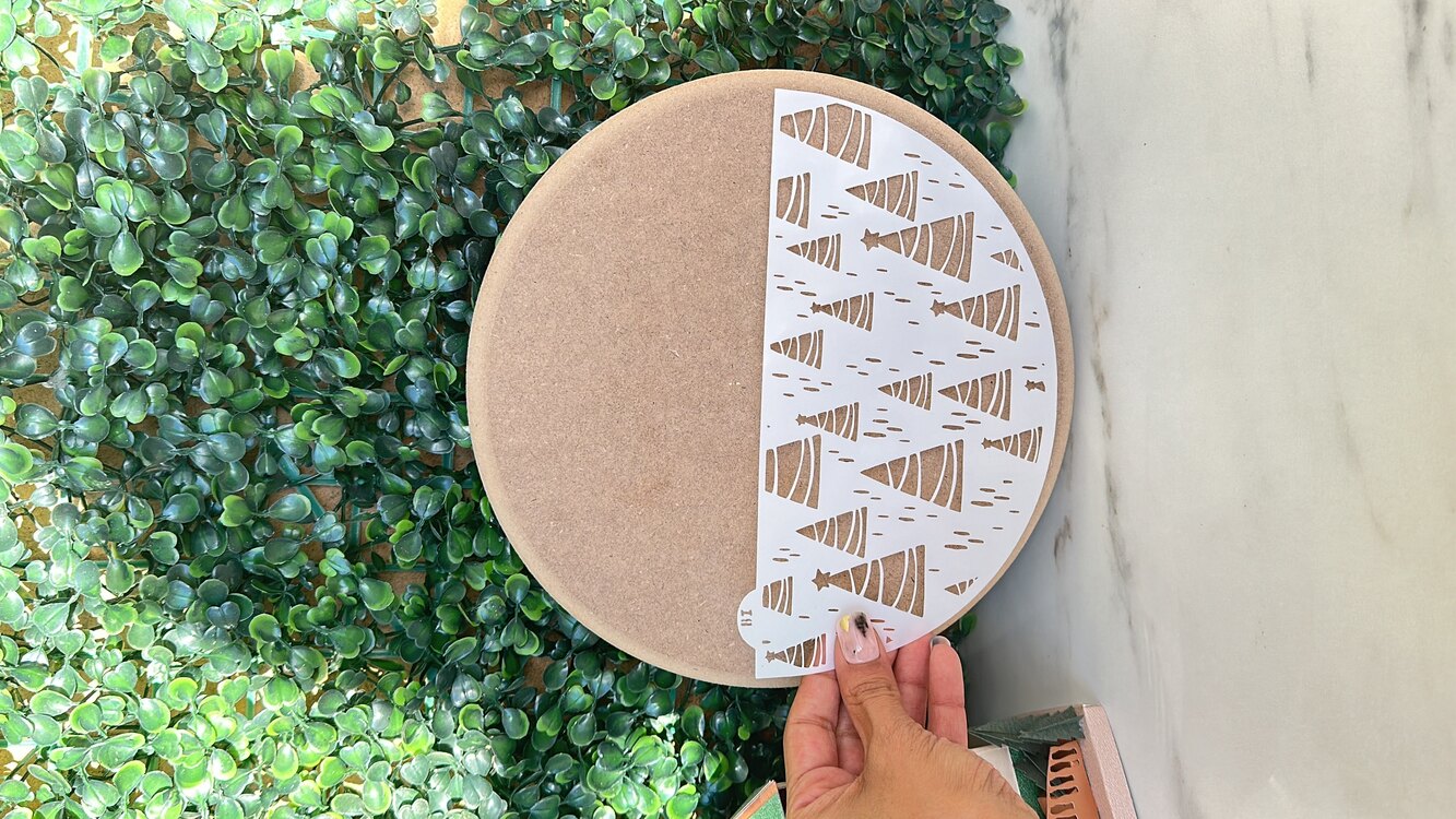 Yılbaşı Stencil -7- Yarım Daire form