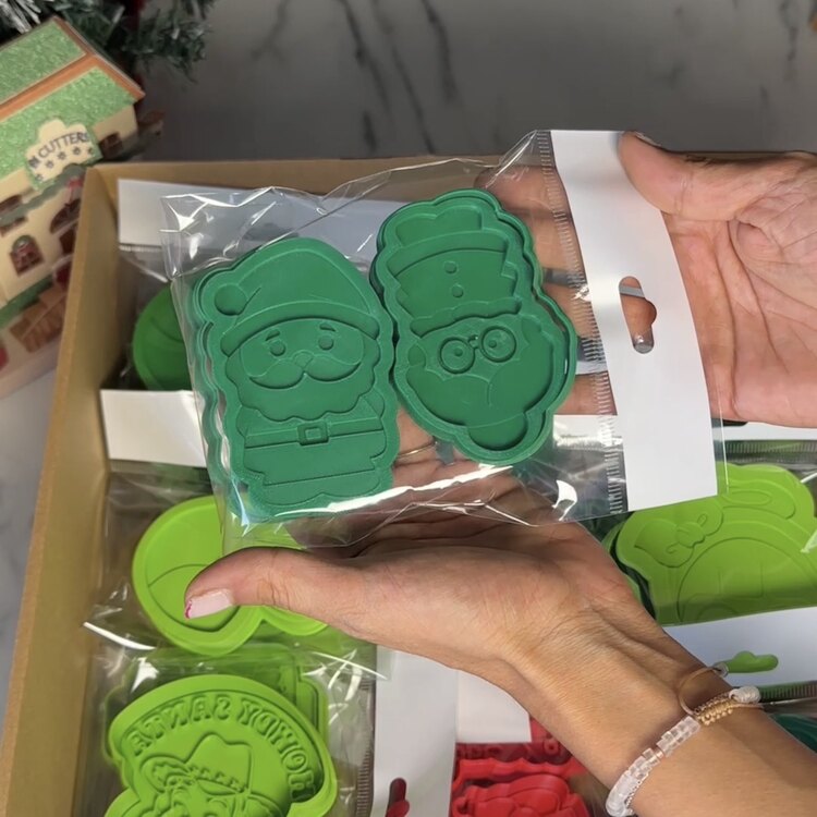 Noel Anne & Noel Baba 2’li Set - Embosser Series -