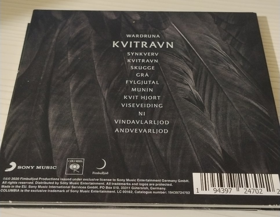 Wardruna-Kvitravn 2.EL CD Digipak
