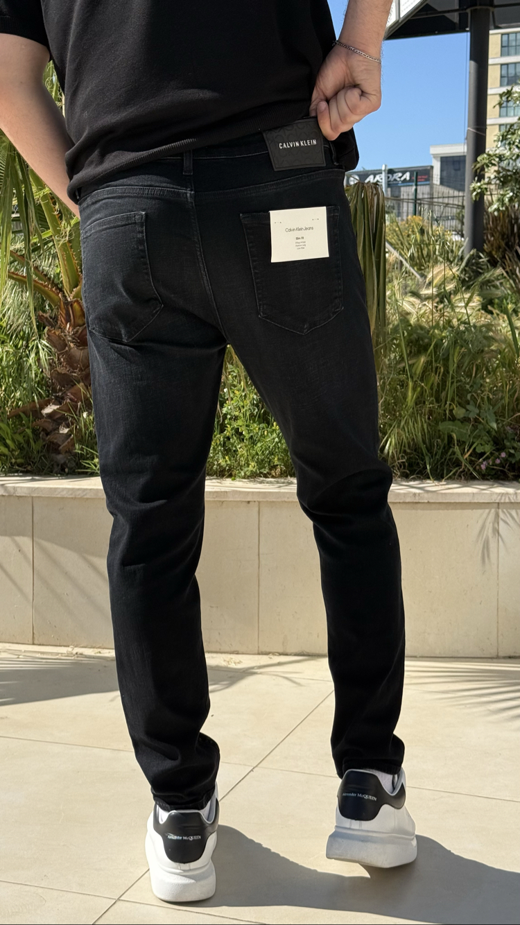 CK SİYAH TAŞLAMALI PREMIUM JEANS
