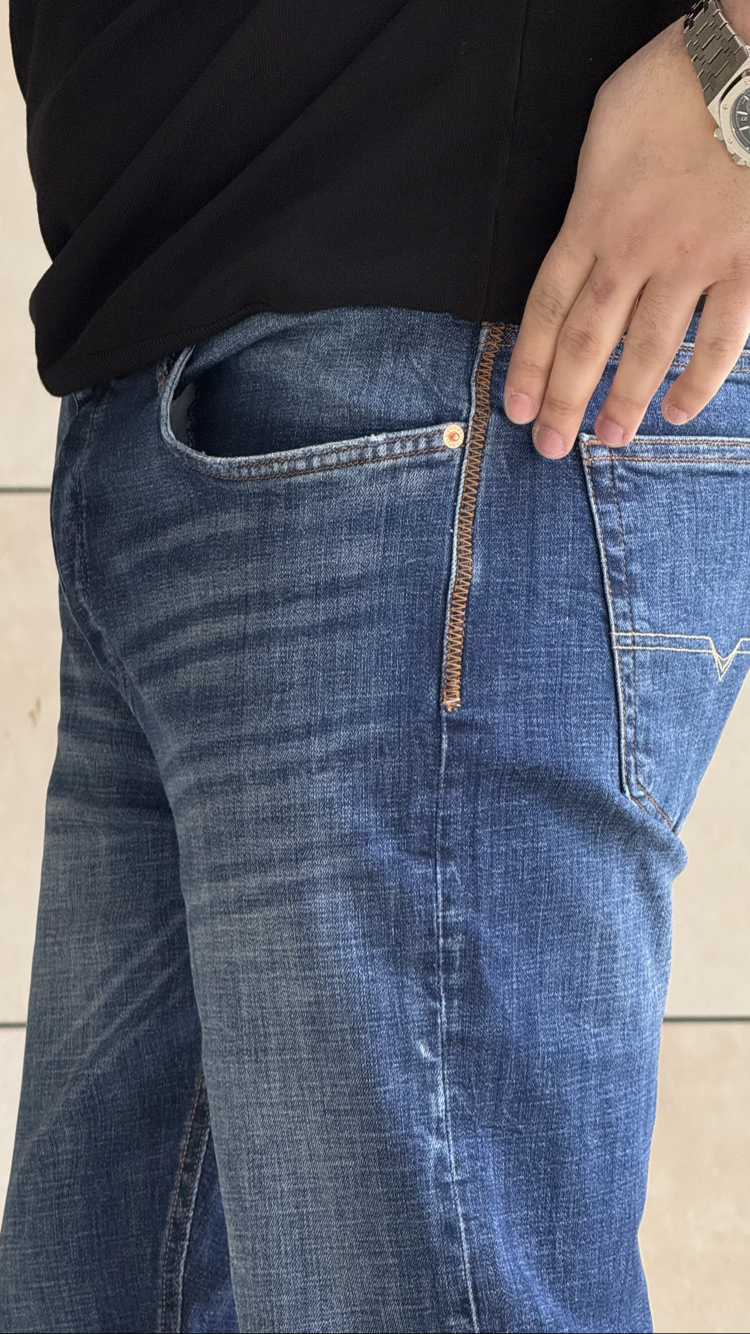 DIESEL NAVYBLUE NAKIŞ DETAY PREMIUM JEANS