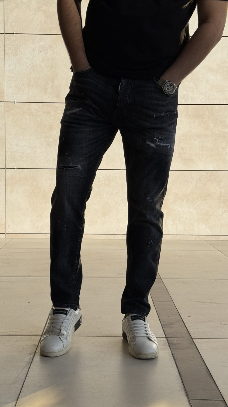 DSQUARED2 BLACK LAZERLİ PREMIUM JEANS 
