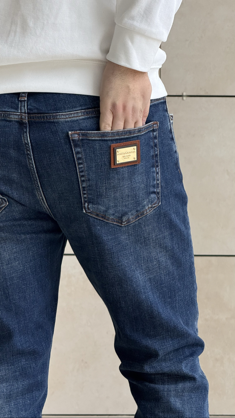 DOLCE GABBANA NAVY PREMIUM JEANS (2027 CODE)