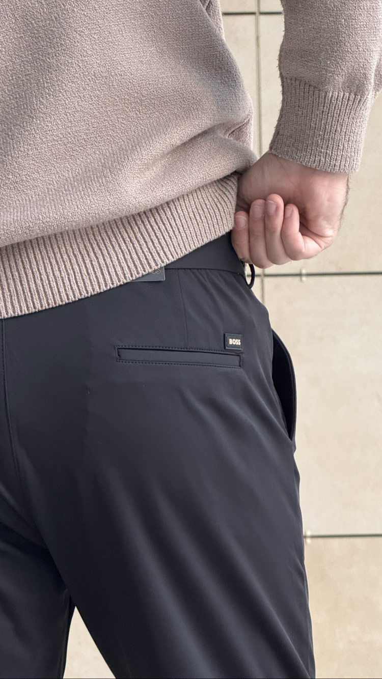 BOSS SİYAH KUMAŞ PANTOLON