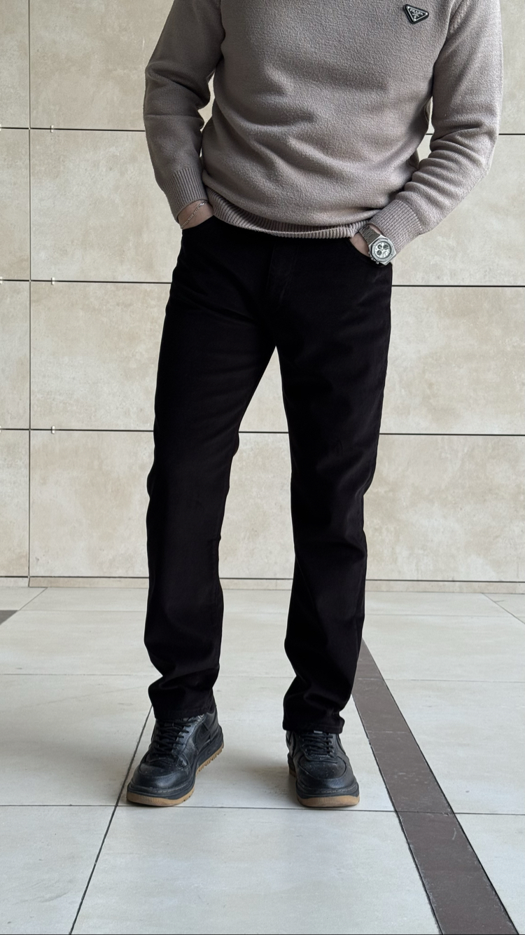 LORO PIANA SİYAH KADIFE PANTOLON (ITHAL)