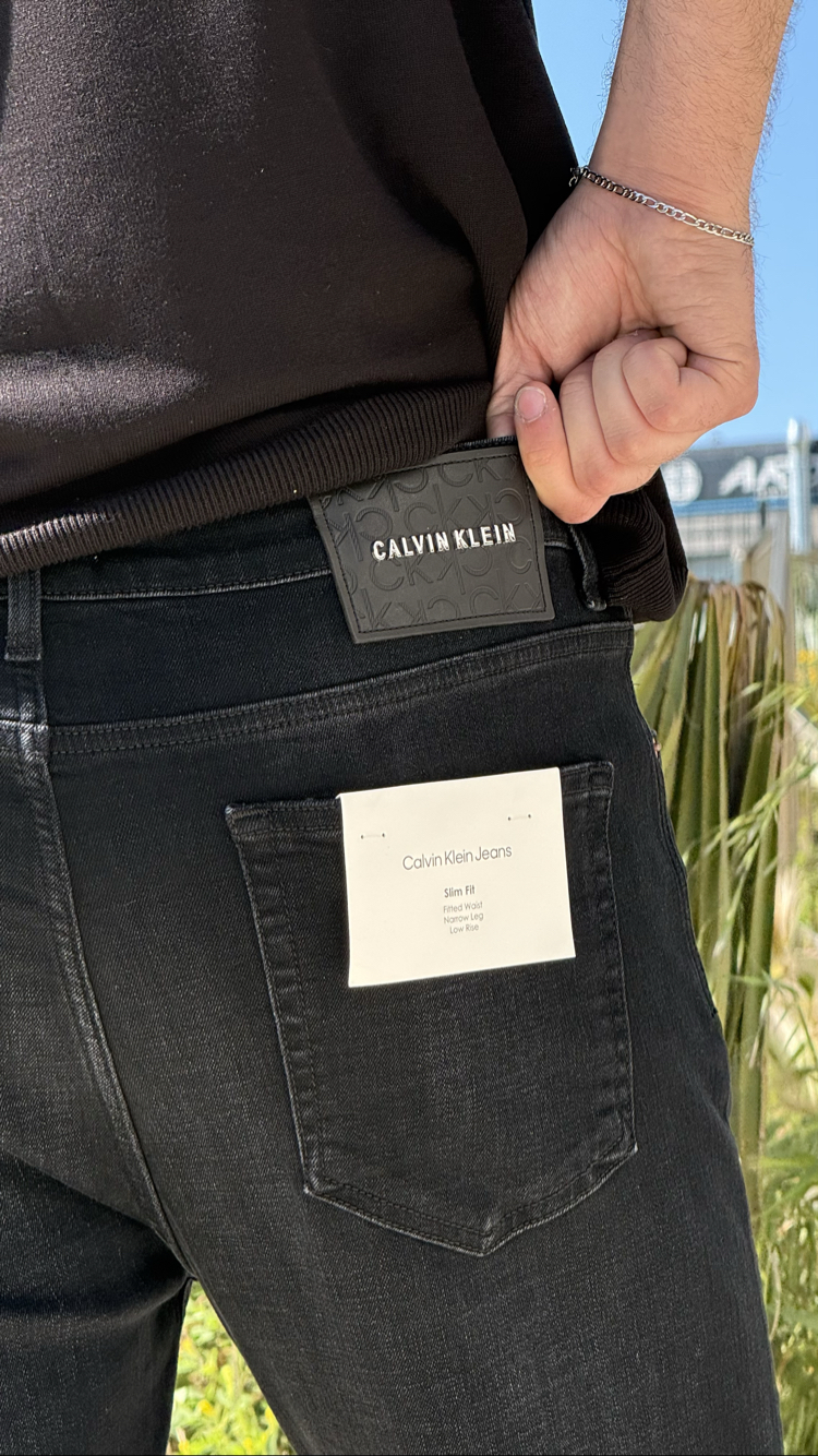 CK SİYAH TAŞLAMALI PREMIUM JEANS