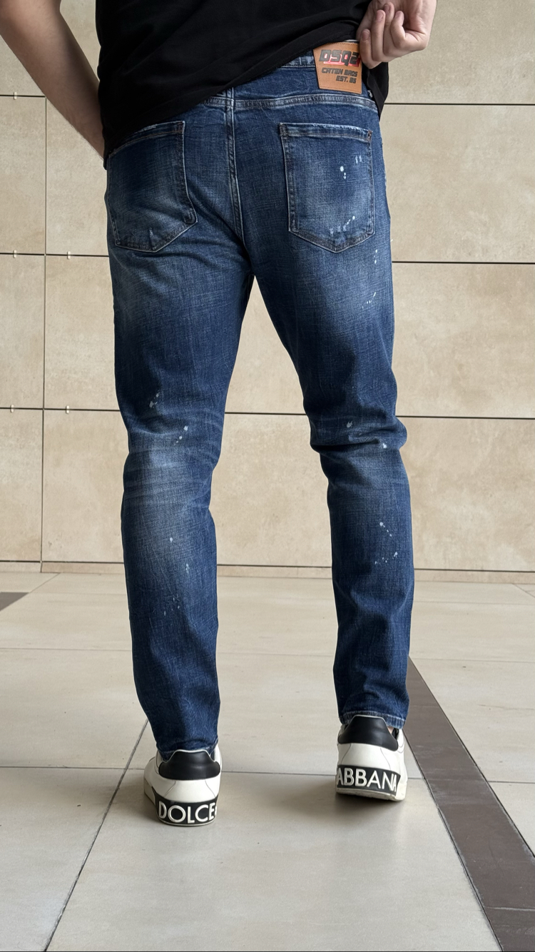 DSQUARED2 NAVY LAZER KESİM PREMIUM JEANS