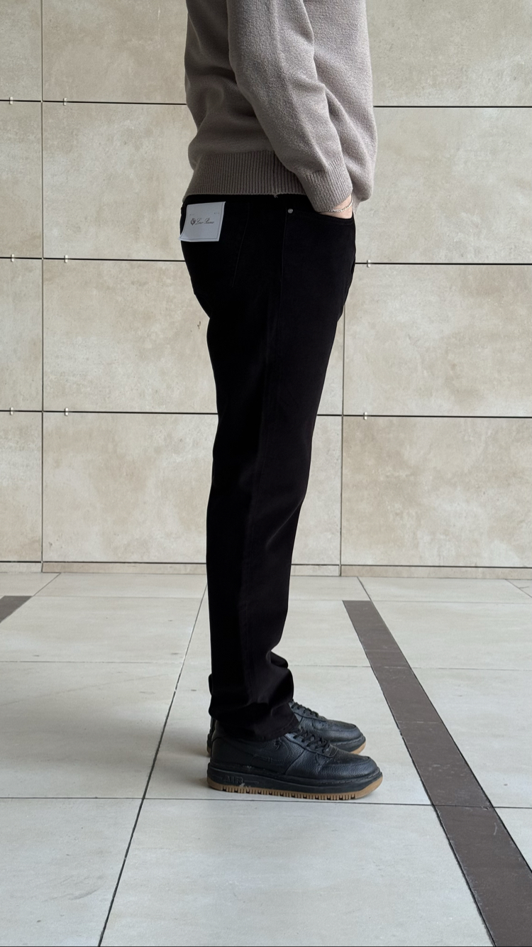 LORO PIANA SİYAH KADIFE PANTOLON (ITHAL)