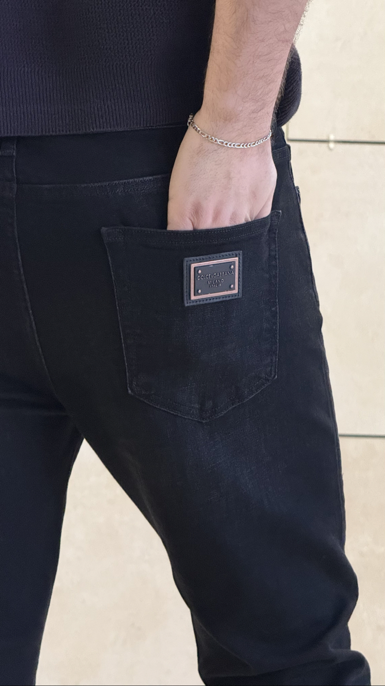 DOLCE GABBANA BLACK PREMIUM JEANS (2032 CODE)
