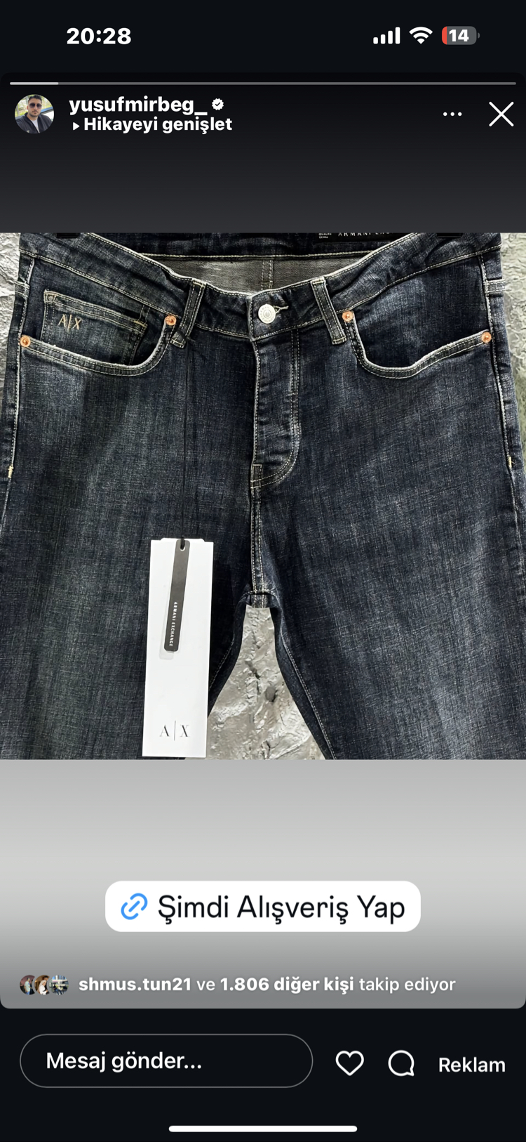 ARMANI NAVY PREMIUM JEANS