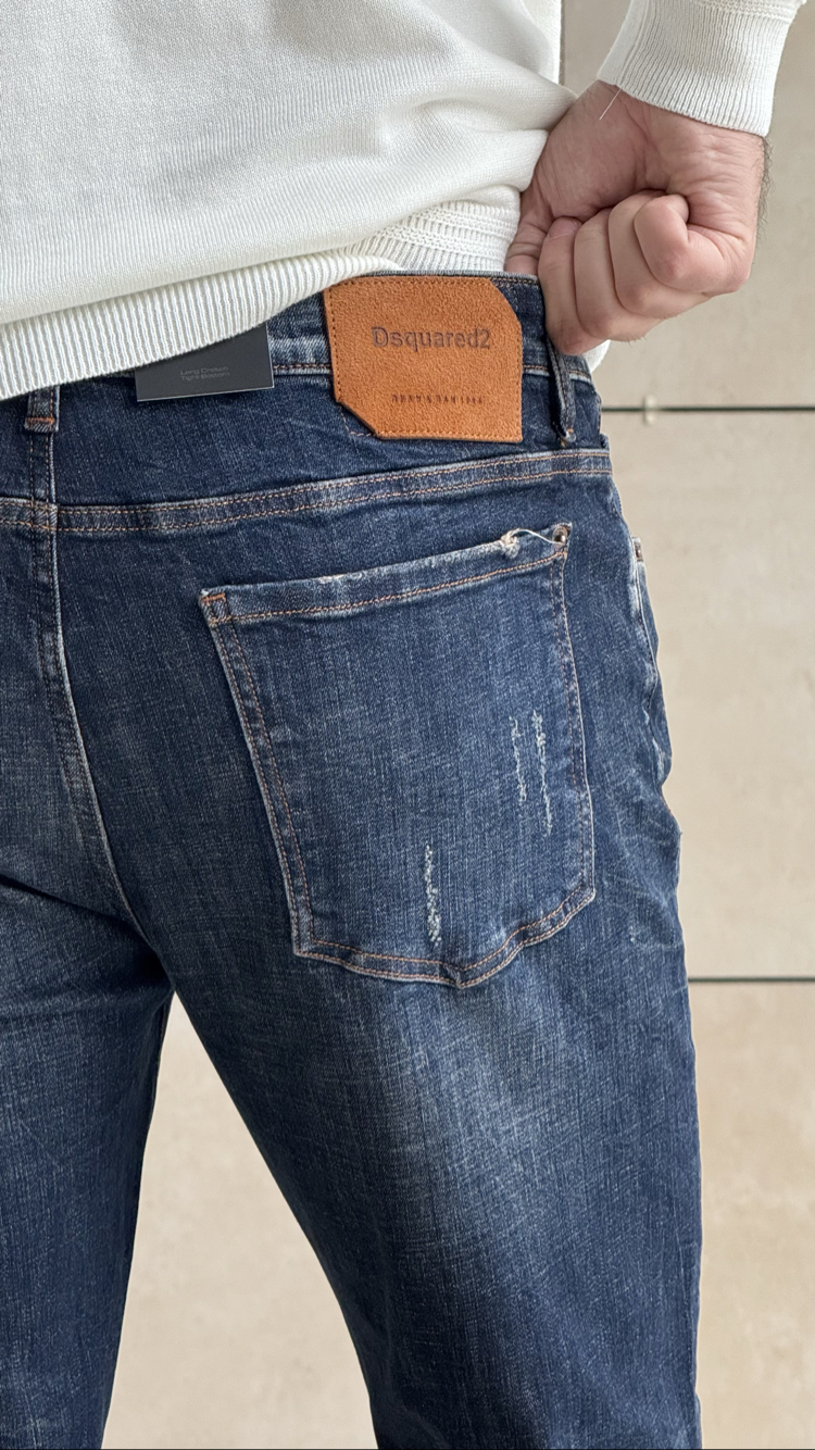 DSQUARED NAVY BLUE PREMIUM JEANS