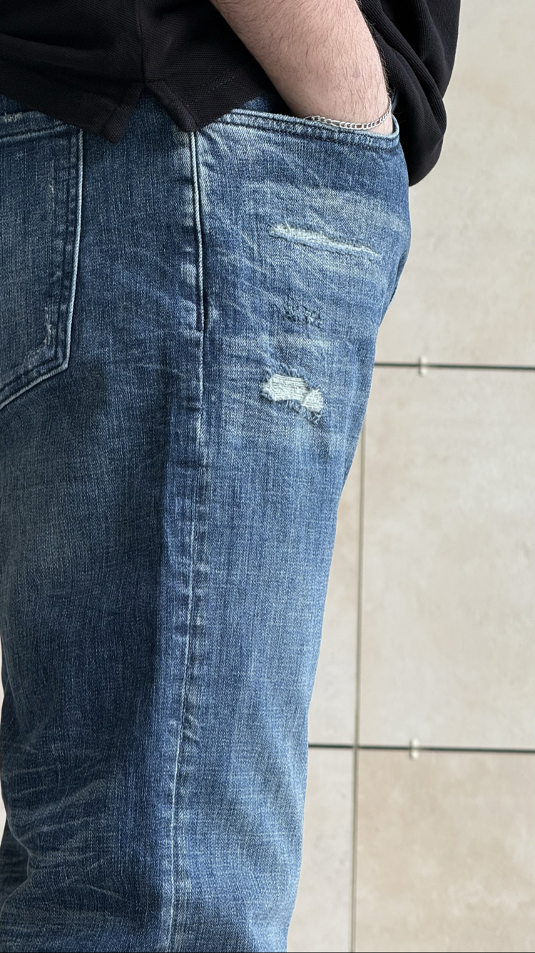 DSQUARED2 NAVY LAZER KESİM PREMIUM JEANS