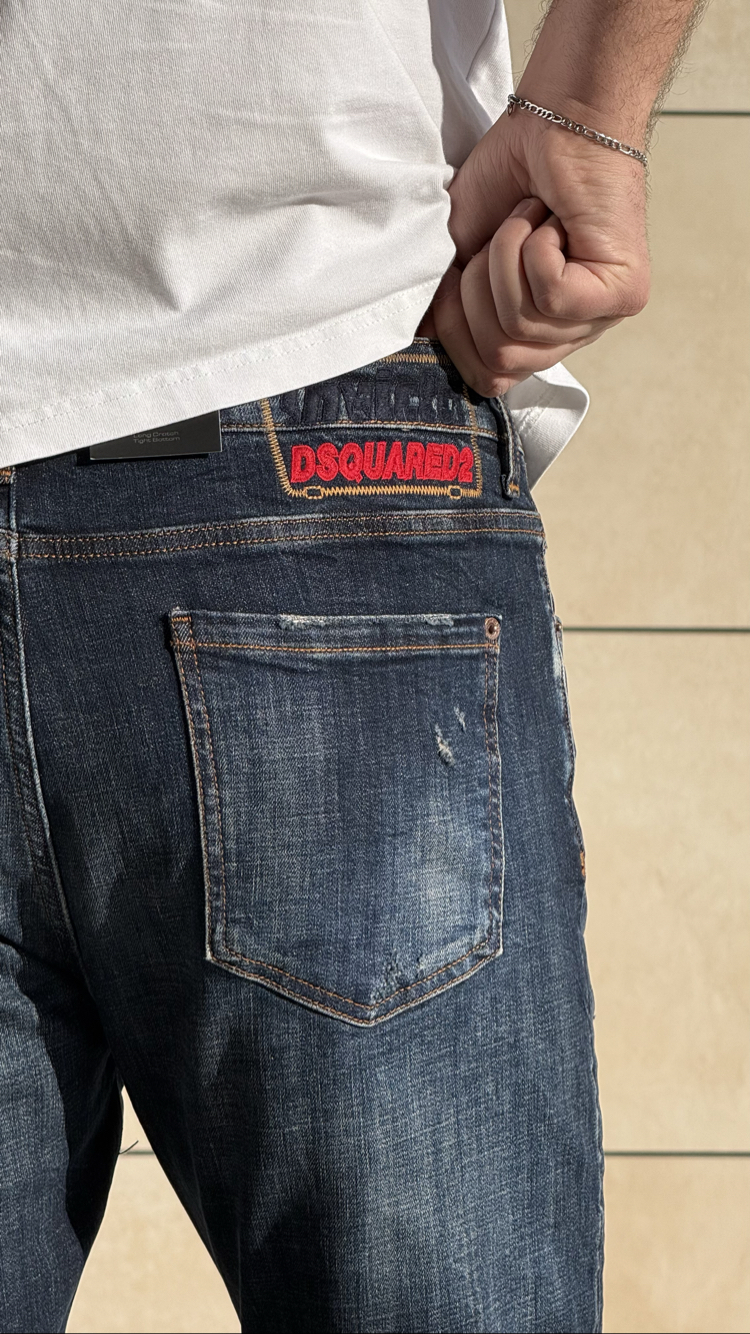 DSQUARED2 NAVYBLUE YENİ SEZON DÜZ JEANS