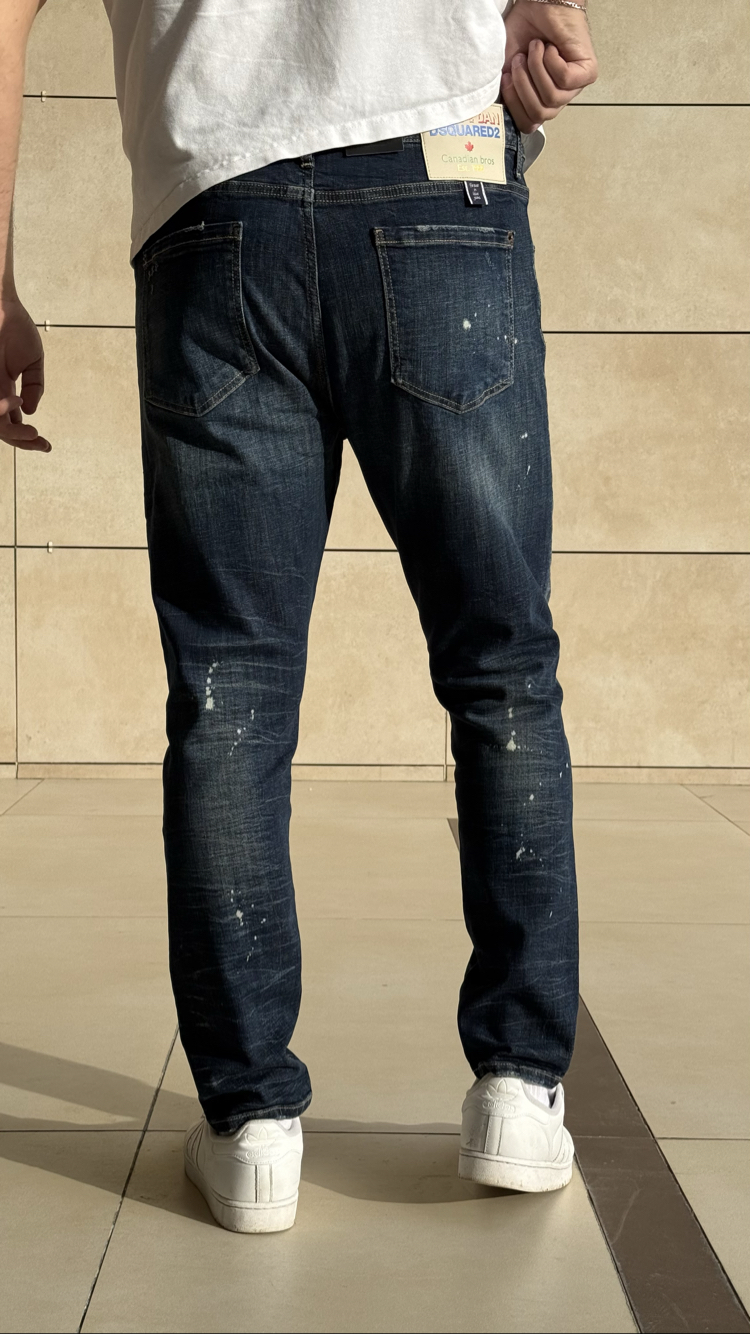 DSQUARED2 LAZER KESİM NAVYBLUE JEANS